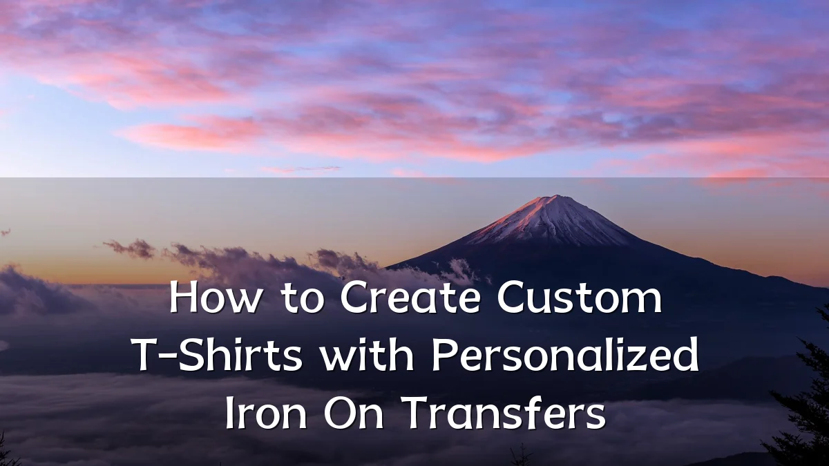 How to Create Custom T-Shirts with Personalized Iron On Transfers