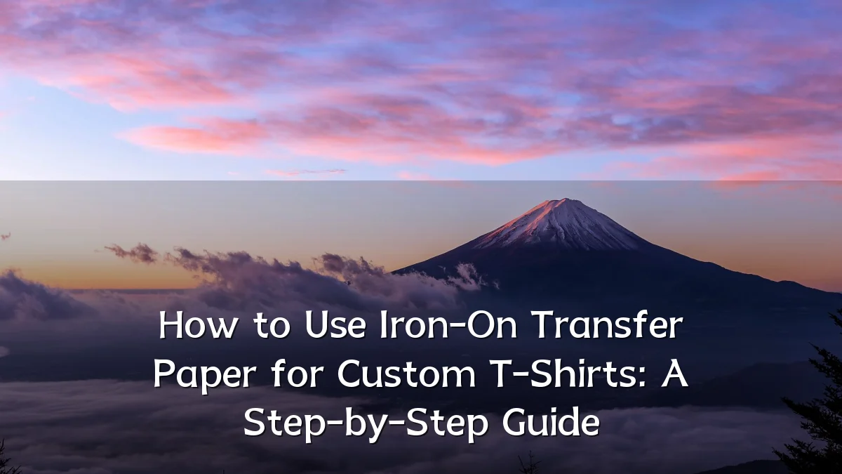 How to Use Iron-On Transfer Paper for Custom T-Shirts: A Step-by-Step Guide