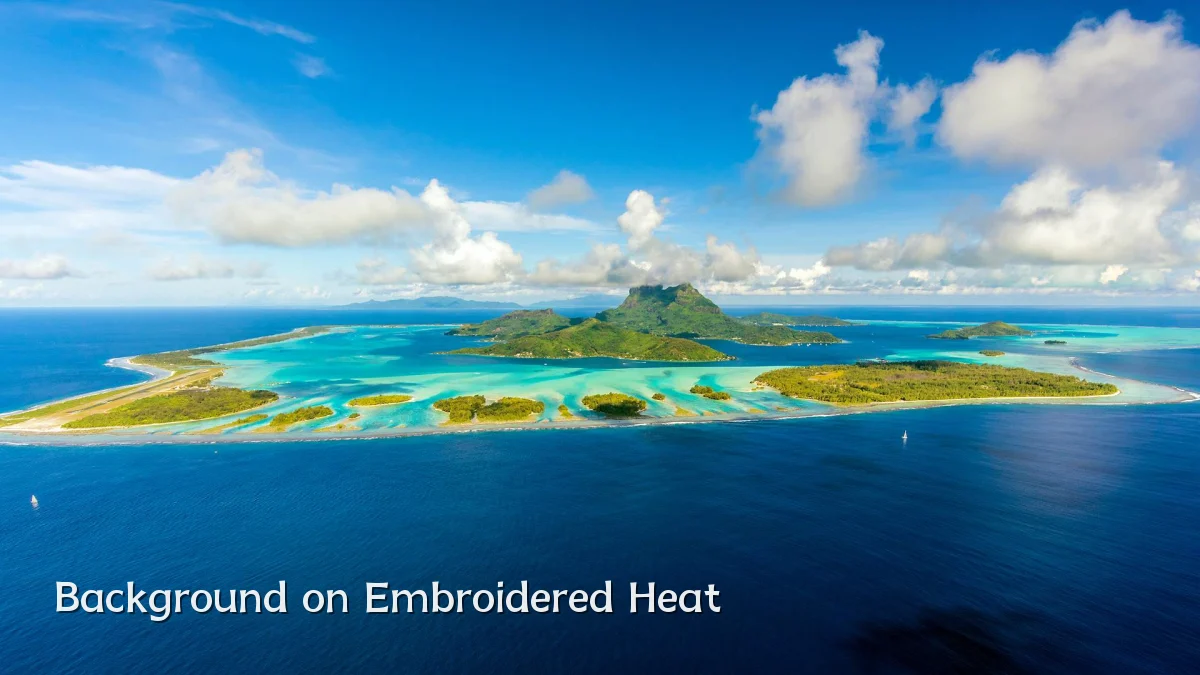 Background on Embroidered Heat