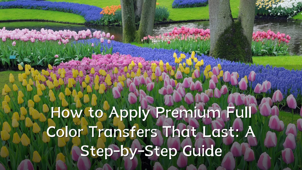 How to Apply Premium Full Color Transfers That Last: A Step-by-Step Guide