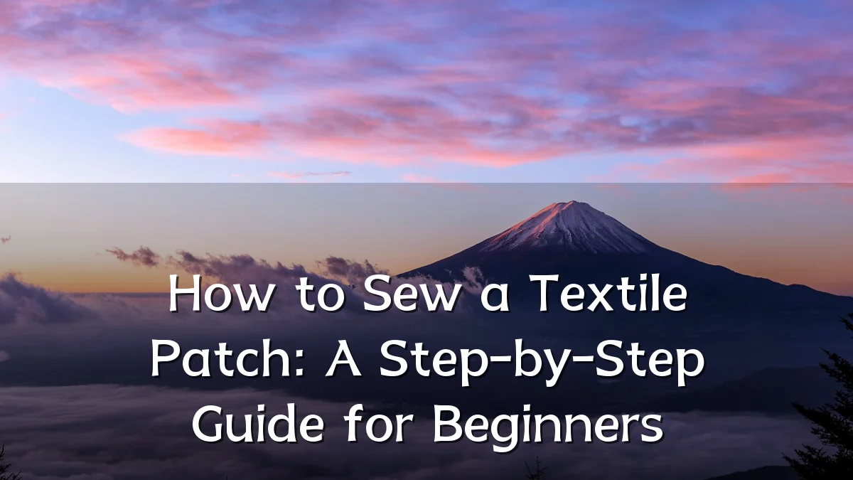 How to Sew a Textile Patch: A Step-by-Step Guide for Beginners