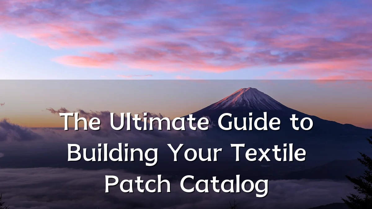 The Ultimate Guide to Building Your Textile Patch Catalog