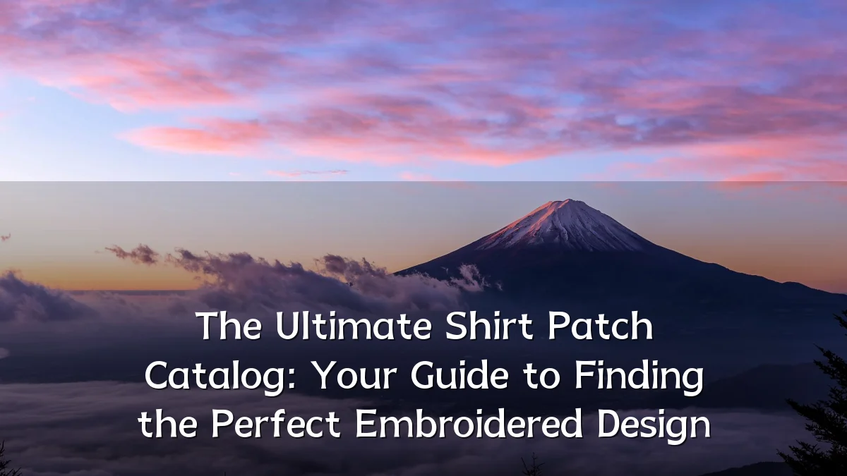 The Ultimate Shirt Patch Catalog: Your Guide to Finding the Perfect Embroidered Design